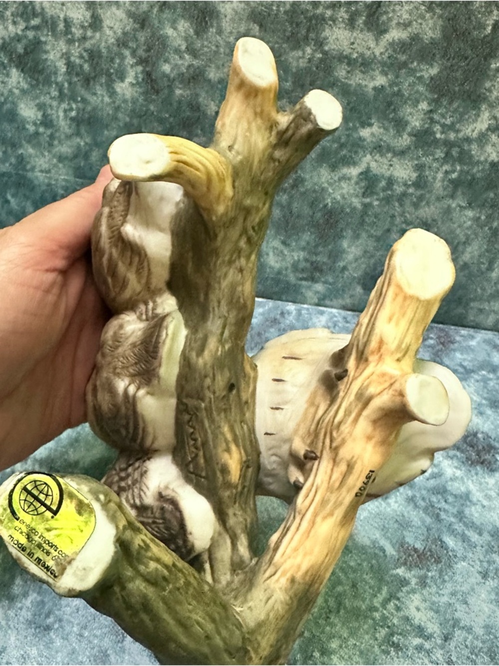 Enesco Hand-Painted Cream Owl Sculpture Set - - Picture 6 of 10